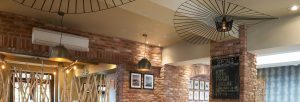 Lighting at Pasta di Piazza, Newcastle following refurbishment